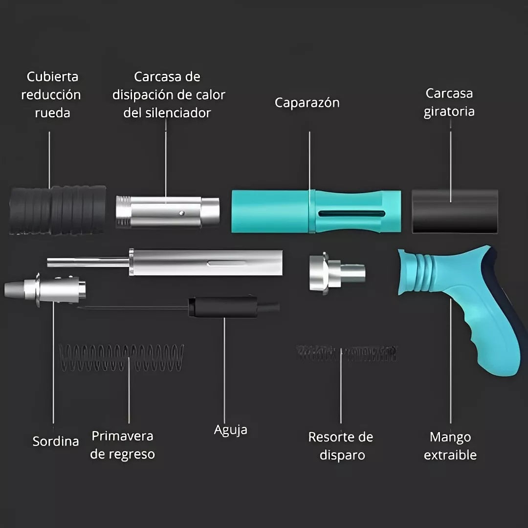 Pistola de remaches y clavos (Últimas unidades)